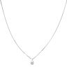 14ct White Gold 0.25ct Brilliant Cut Lab Grown Diamond Pandora Infinity Pendant and Chain 18"