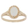 9ct Yellow Gold Opal Single Stone Ring