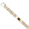 18ct Yellow and White Gold Fancy Bracelet 8"