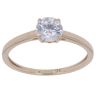 9ct Yellow Gold Cubic Zirconia Solitaire Ring