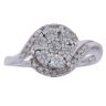 18ct White Gold 0.75ct Brilliant Cut Diamond Cluster Ring