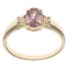 18ct Yellow Gold Smoky Quartz And Cubic Zirconia Ring