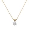 18ct Yellow Gold 0.50ct Brilliant Cut Diamond Solitaire Pendant and Chain 18"