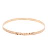 9ct Yellow Gold Heart Patterned Bangle
