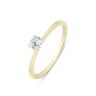 9ct Yellow Gold 0.25ct Natural Diamond Solitaire Ring Tiffany Style Setting