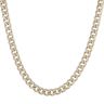 9ct Yellow Gold Cubic Zirconia Curb Chain 24"