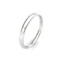 18ct White Gold Traditional Court Wedding Band 2.5mm