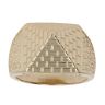 9ct Yellow Gold Patterned Pyramid Ring