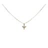 14ct Yellow Gold Child's Cubic Zirconia Angel Pendant & Chain