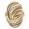 14ct Yellow Gold Mesh Swirl Ring