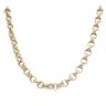 9ct Yellow Gold Patterned and Plain Belcher Chain 18"