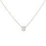 9ct Yellow Gold 1.00ct Oval Cut Lab Grown Diamond Solitaire Pendant and Chain 18"