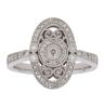 9ct White Gold 0.33ct Brilliant Cut Diamond Cluster Ring
