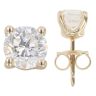 9ct Yellow Gold 2.00ct Brilliant Cut Lab Grown Diamond Stud Earrings