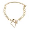 9ct Yellow Gold ID Curb Bracelet 7"