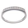 9ct White Gold 0.25ct Brilliant Cut Diamond Half Eternity Ring