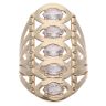 14ct Yellow Gold Cubic Zirconia Stone Set Ring
