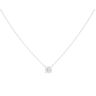 9ct White Gold 0.50ct Lab Grown Brilliant Cut Diamond Solitaire Pendant and Chain 18"
