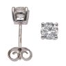 18ct White Gold 1.00ct Brilliant Cut Diamond Solitaire Earrings