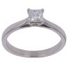 Platinum 0.50ct Princess Cut Diamond Solitaire Ring