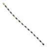 9ct Yellow Gold 0.15ct Diamond And Sapphire Bracelet 7"
