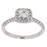 De Beers 18ct White Gold 0.70ct Brilliant Cut Diamond Cluster Ring