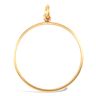 9ct Yellow Gold Full Sovereign Pendant Mount - Plain