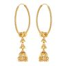 22ct Yellow Gold Hoops with Dropper