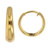 22ct Yellow Gold Plain Huggies Hoop Earrings
