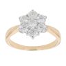 18ct Yellow Gold 1.00ct Brilliant Cut Diamond Cluster Ring