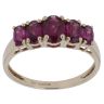 9ct Yellow Gold Garnet Five Stone Ring