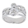 18ct White Gold Diamond Bubble Five Stone Ring by Anya Belle