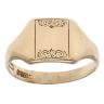 9ct Yellow Gold Patterned Signet Ring