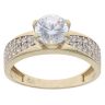 9ct Yellow Gold Cubic Zirconia Solitaire Ring