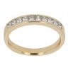 18ct Yellow Gold 0.40ct Princess Cut Diamond Half Eternity Ring