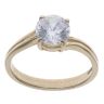 9ct Yellow Gold Cubic Zirconia Solitaire Ring