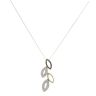 9ct Yellow And White Gold 0.20ct Diamond Fancy Pendant And Chain 18"