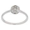 9ct White Gold 0.25ct Brilliant Cut Diamond Daisy Cluster Ring