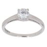 9ct White Gold Cubic Zirconia Solitaire Ring