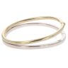 9ct Yellow and White Gold Hinged Bangle
