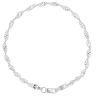 9ct White Gold Twist Bracelet 7.5"
