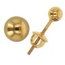 22ct Yellow Gold Ball Stud Earrings