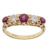 18ct Yellow Gold 0.30ct Brilliant Cut Diamond and Ruby Ring