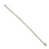 9ct White Gold 6.50ct Diamond Tennis Bracelet 7"