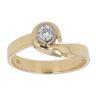 18ct Yellow Gold 0.20ct Brilliant Cut Diamond Solitaire Ring