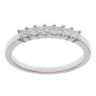 18ct White Gold 0.33ct Princess Cut Diamond Seven Stone Eternity Ring