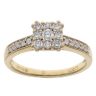 18ct Yellow Gold 0.32ct Brilliant Cut Diamond Cluster Ring