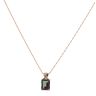9ct Yellow Gold 0.01ct Diamond And Mystic Topaz Pendant And Chain 18"