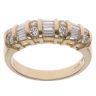 18ct Yellow Gold 0.70ct Brilliant and Baguette Cut Diamond Fancy Ring