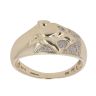 9ct Yellow Gold 0.05ct Diamond Panther Ring
